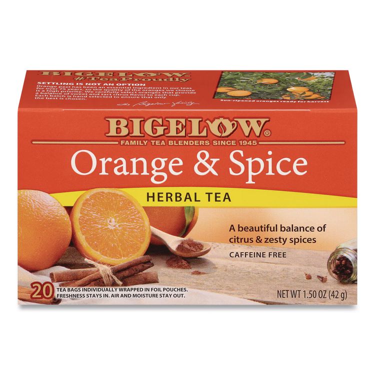 Orange And Spice Herbal Tea, 28/box