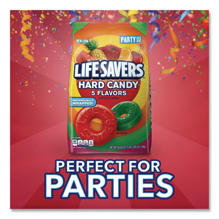 Hard Candy, Original Five Flavors, 50 Oz Bag