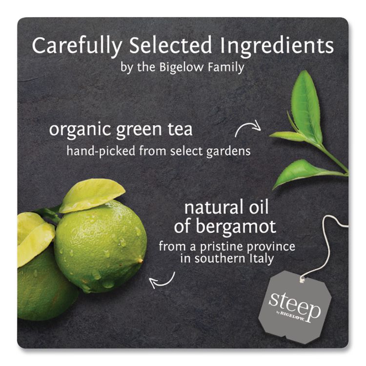 Steep Tea, Earl Grey, 1.28 Oz Tea Bag, 20/box