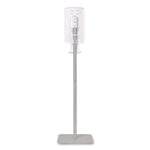Fit Touch Free Dispenser Floor Stand, 15.7 X 15.7 X 58.3, White