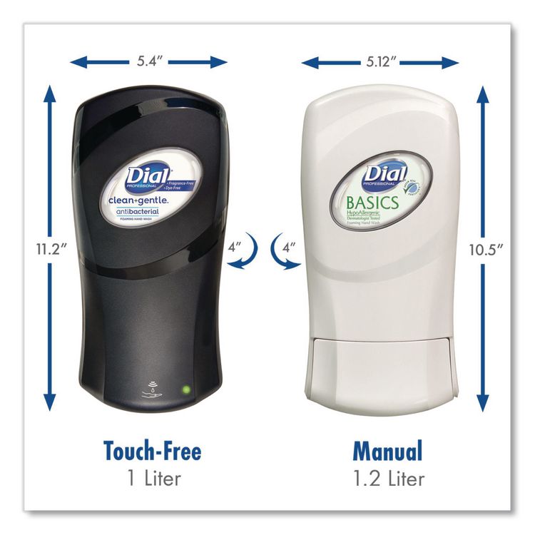 Fit Universal Touch Free Dispenser, 1 L, 4 X 5.4 X 11.2, Ivory, 3/carton