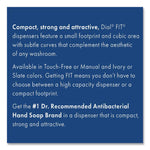 Fit Universal Touch Free Dispenser, 1 L, 4 X 5.4 X 11.2, Ivory, 3/carton