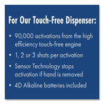 Fit Universal Touch Free Dispenser, 1 L, 4 X 5.4 X 11.2, Ivory, 3/carton