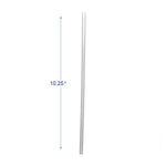 Wrapped Giant Straws, 10.25", Polypropylene, Clear, 100/Pack, 10 Packs/Carton