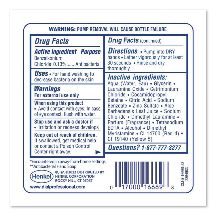 Antibacterial Foaming Hand Wash Refill for FIT Manual Dispenser, Original Scent, 1.2 L, 3/Carton