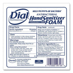 Antibacterial Foaming Hand Sanitizer Refill For Dial 1700 Dispenser, 1.2 L Refill, Fragrance-Free, 3/carton
