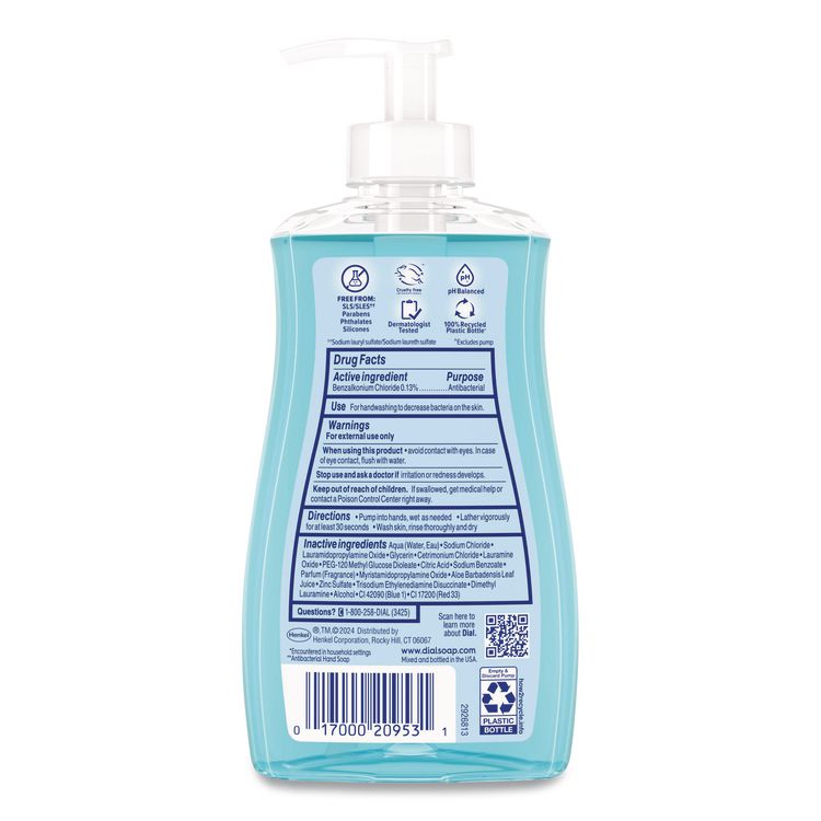 Antibacterial Liquid Hand Soap, Spring Water Scent, 11 oz, 12/Carton
