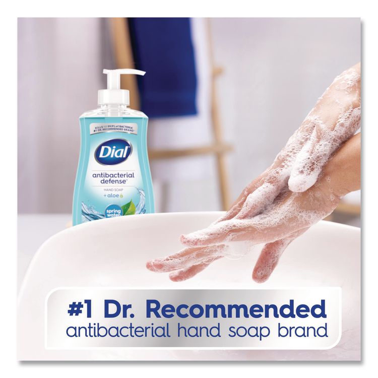 Antibacterial Liquid Hand Soap, Spring Water Scent, 11 oz, 12/Carton