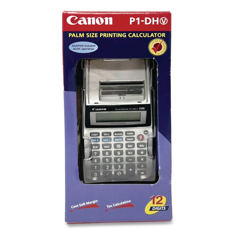 P1-Dhv 12-Digit Palm Printing Calculator, Purple Print, 2 Lines/sec