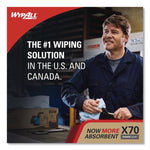 X70 Cloths, Flat Sheet, 16.6 x 14.9, White, 300/Carton