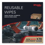 X70 Cloths, Flat Sheet, 16.6 x 14.9, White, 300/Carton