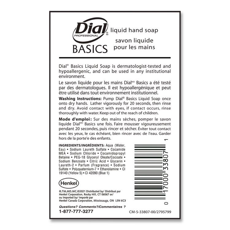 Basics MP Free Liquid Hand Soap Refill, Honeysuckle Scent, 3.78 L