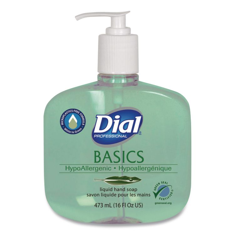 Basics MP Free Liquid Hand Soap, Unscented, 16 oz, 12/Carton