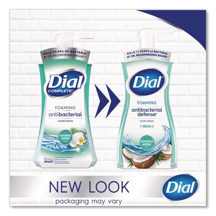 Antibacterial Foaming Hand Wash, Coconut Water Scent, 10 oz, 8/Carton