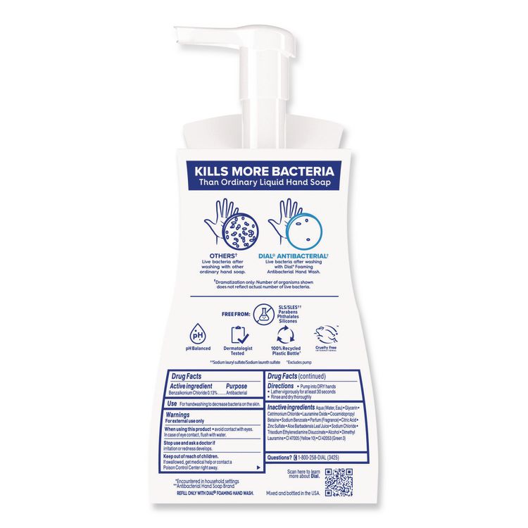 Antibacterial Foaming Hand Wash, Fresh Pear Scent, 10 oz, 8/Carton