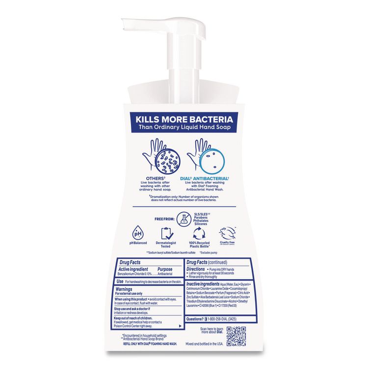 Antibacterial Foaming Hand Wash, Spring Water Scent, 10 oz, 8/Carton