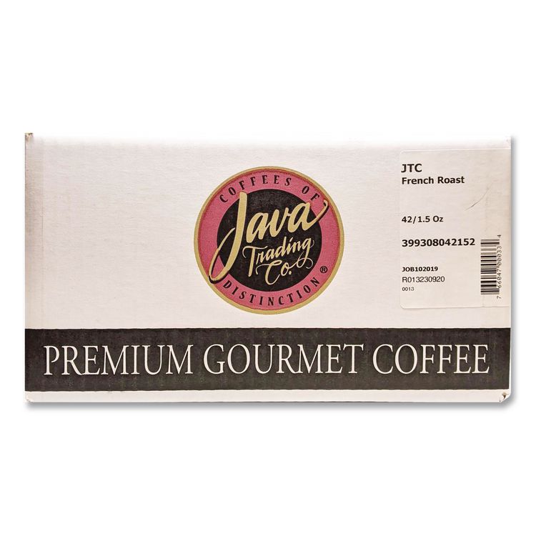 Coffee Portion Packs, 1.5oz Packs, French Roast, 42/carton
