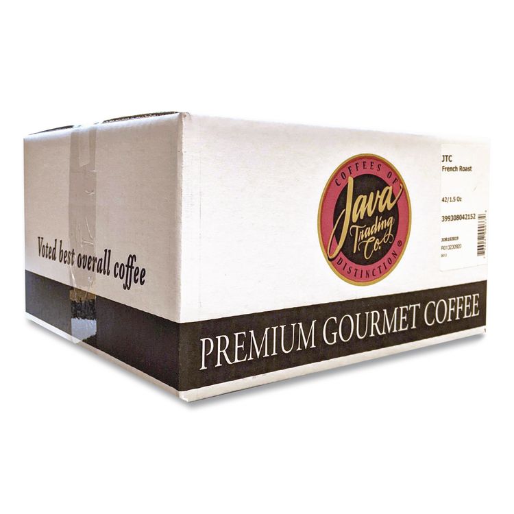 Coffee Portion Packs, 1.5oz Packs, French Roast, 42/carton