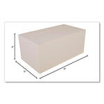 Carryout Boxes, 9 x 5 x 4, White, Paper, 250/Carton