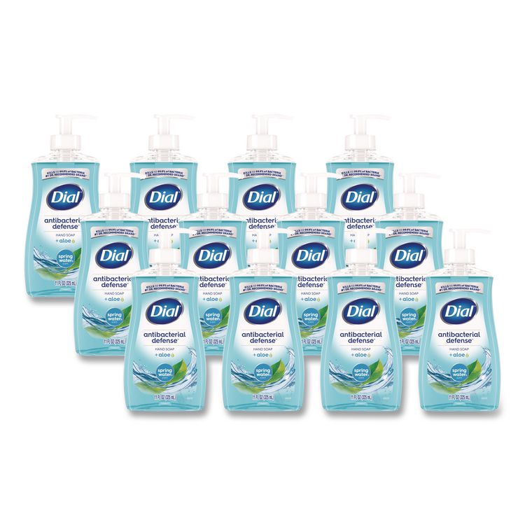Antibacterial Liquid Hand Soap, Spring Water Scent, 11 oz, 12/Carton