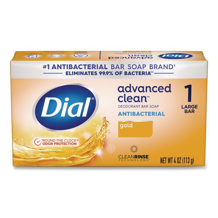 Deodorant Bar Soap, Iconic Dial Gold Fragrance, 4 oz, 36/Carton