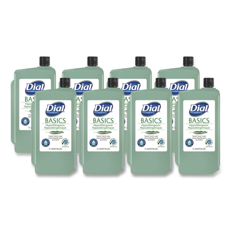 Basics MP Free Liquid Hand Soap Refill, Unscented, 1 L, 8/Carton