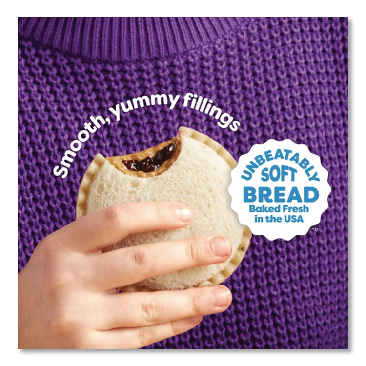 UNCRUSTABLES Peanut Butter and Grape Jelly, 2 oz, 10/Box, 2 Boxes/Carton