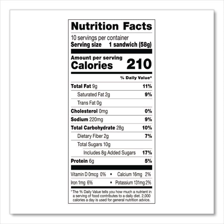 UNCRUSTABLES Peanut Butter and Grape Jelly, 2 oz, 10/Box, 2 Boxes/Carton