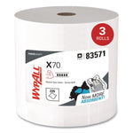 X70 Wipers in a Bucket Refills, No Bucket, 13 x 10, White, 220/Rolls, 3 Rolls/Carton