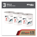 X70 Wipers in a Bucket Refills, No Bucket, 13 x 10, White, 220/Rolls, 3 Rolls/Carton