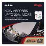 X70 Wipers in a Bucket Refills, No Bucket, 13 x 10, White, 220/Rolls, 3 Rolls/Carton