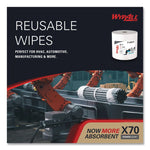 X70 Wipers in a Bucket Refills, No Bucket, 13 x 10, White, 220/Rolls, 3 Rolls/Carton
