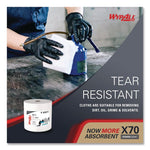 X70 Wipers in a Bucket Refills, No Bucket, 13 x 10, White, 220/Rolls, 3 Rolls/Carton