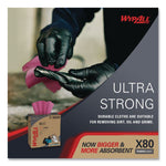 X80 Cloths, HYDROKNIT, POP-UP Box, 8.34 x 16.8, Red, 80/Box, 5 Box/Carton