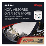 Power Clean X80 Heavy Duty Cloths, Jumbo Roll, 12.4 x 12.2, White, 475/Roll