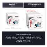 Power Clean X80 Heavy Duty Cloths, 1/4 Fold, 12.5 x 12, White, 50/Box, 4 Boxes/Carton