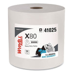 Power Clean X80 Heavy Duty Cloths, Jumbo Roll, 12.4 x 12.2, White, 475/Roll