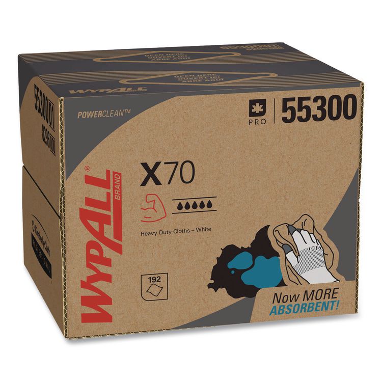 X70 Cloths, 12.5 x 16.8, White 200/Carton