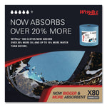 Power Clean X80 Heavy Duty Cloths, Jumbo Roll, 12.4 x 12.2, Blue, 475/Roll