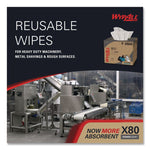 X80 Cloths, HYDROKNIT, BRAG Box, 11.1 x 16.8, White, 160/Carton