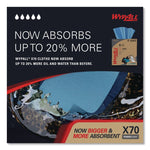 X70 Cloths, POP-UP Box, 9.13 x 16.8, Blue, 100/Box, 10 Boxes/Carton