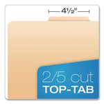 Manila Top Tab Classification Folders, 1.75" Expansion, 2 Dividers, 6 Fasteners, Letter Size, Manila Exterior, 10/Box