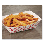 Paper Food Baskets, 2 lb Capacity, Red/White, Paper, 1,000/Carton