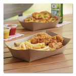 Eco Food Trays, 3 lb Capacity, Brown, Paper, 500/Carton