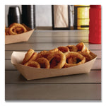 Eco Food Trays, 5 lb Capacity, Brown, Paper, 500/Carton