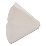 White Pizza Clamshells, 9.25 x 9 x 1.69, White, Paper, 400/Carton