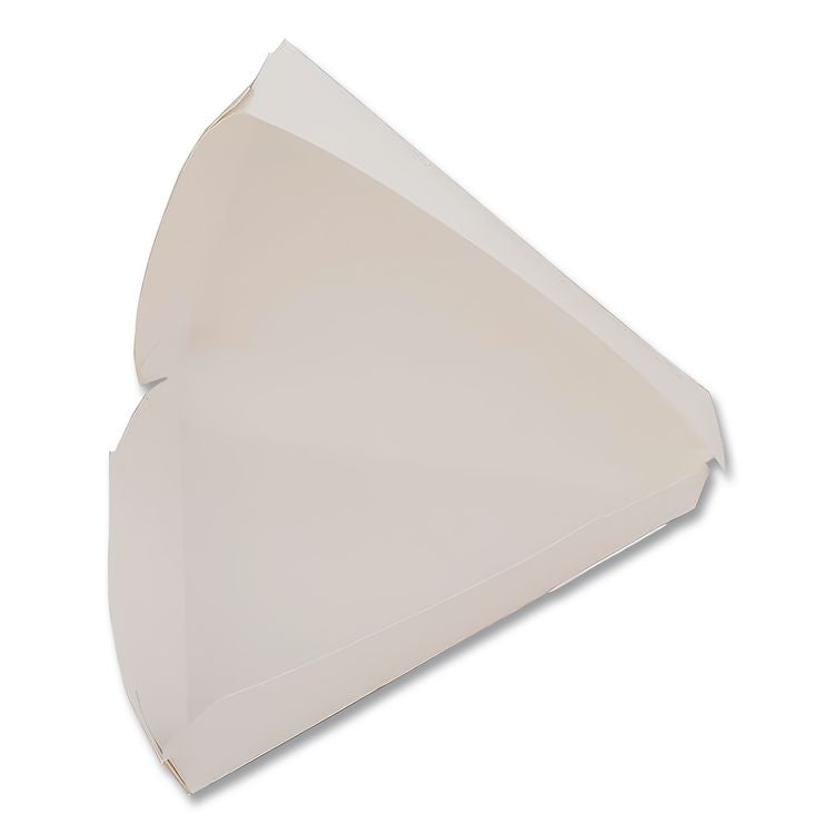 White Pizza Clamshells, 9.25 x 9 x 1.69, White, Paper, 400/Carton