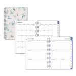 Lindley Weekly/Monthly Planner, Lindley Floral Artwork, 8 x 5, White/Blue/Green Cover, 12-Month (Jan to Dec): 2026