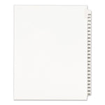 Preprinted Legal Exhibit Side Tab Index Dividers, Avery Style, 25-Tab, 276 To 300, 11 X 8.5, White, 1 Set, (1341)