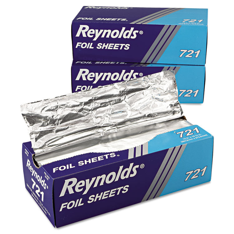 Interfolded Aluminum Foil Sheets, 10.75 x 12, 500/Box, 6 Boxes/Carton